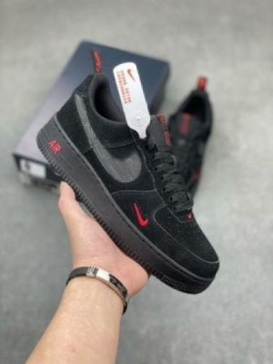 Nik_e Airforce 1 Multi Swoosh Black Crimson Fix