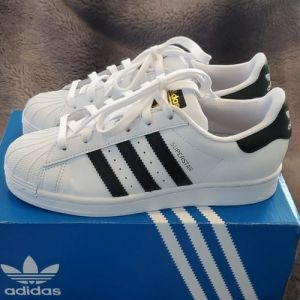 Adida_s Superstar White Black Leather Fix