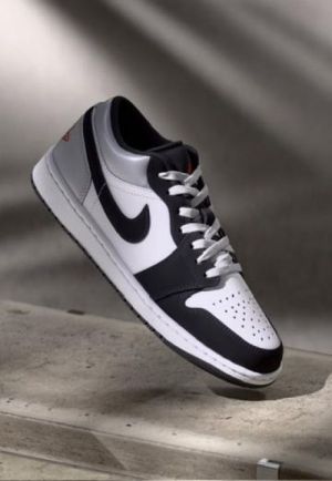Nik_e Air jordan 1 Low SE Black Matte Silver Fix