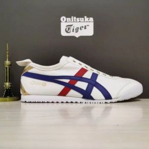Onitsuk_a Tiger Mexico 66 Slip on white blue red x gold Fix