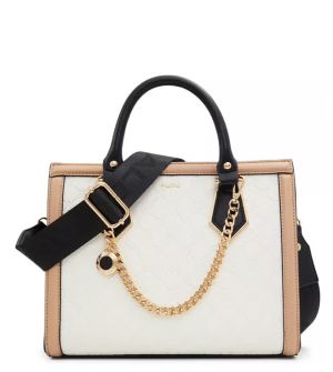  ALD.O MONDIANE WHITE PREMIUM HANDBAG WITH DUST BAG