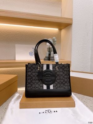 Coach_dempsey carryall signature jacquard stripe and patch with box