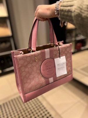 Coach_dempsey carryall signature jacquard stripe and patch with box