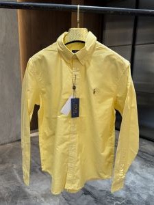 RALP_h LAUREN YELLOW PREMIUM QUALITY OXFORT SHIRT