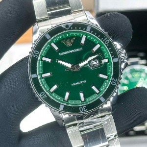EMPORIO ARMANI_ DIVER SILVER GREEN
