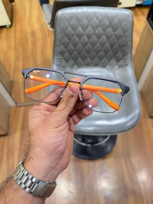 Rayban 04 black orange plano