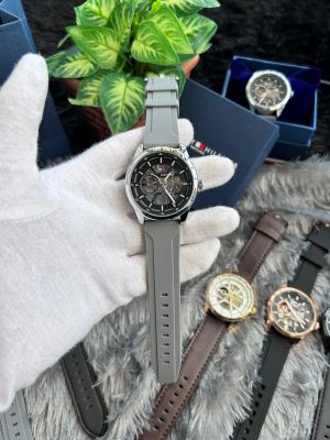 Tommy_Hilfiger Grey Silver Automatic W144