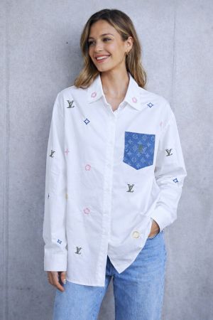 LV LOGO SHIRT WHITE S133-W