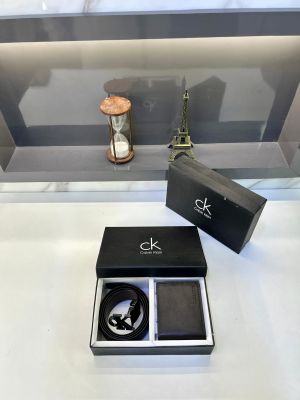 Ck_Calvin Brown Wallet & Belt Combo Fa 397