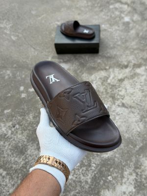 LV premium flip flop brown 