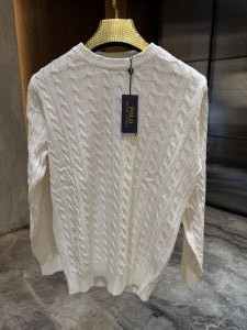 Ralp_h Laure n White Knitted Woolen pullover
