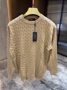 Ralp_h Laure n Beige Knitted Woolen pullover