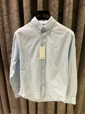 Lacost-e IMPORTED STORE ARTICLE linen fabric SHIRT 