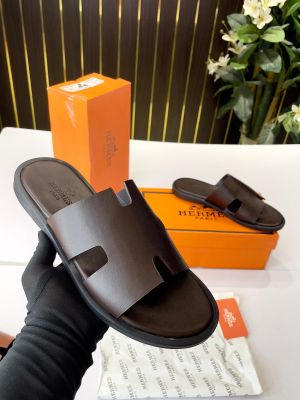 Hermes Izmir Premium Brown Sandal