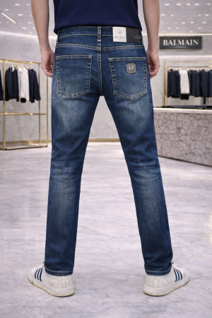 Balmai n Paris Imported Dark Blue Super Premium Denim Jeans F2894-B5