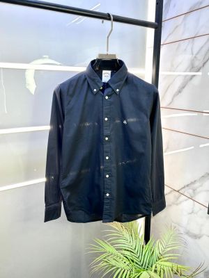 Brooks Brothers Dark Grey Oxford Lycra Premium Shirts F3301-GY