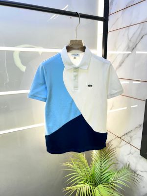 Lacost e White Polo Premium Collar Neck T-shirt F3443-W2
