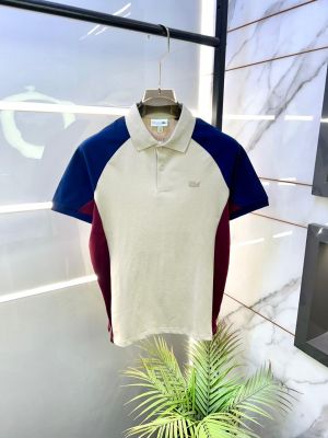 Lacost e Cream Polo Premium Collar Neck T-shirt F3443-CR