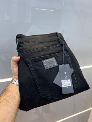 Dolc e and gabban a green shade imported lycra straight fit ankle lenght denim with metal logo 3347