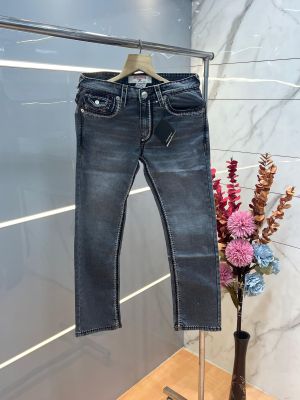 True Religio n Light Grey Shade Straight Fit Premium Imported Stretchable lycra fabric Denim with back flap pocket Design 3709