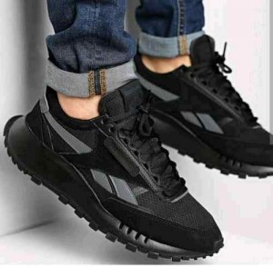 reebok classic legacy BLACK GREY SALE