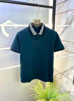 Fred Perry Green Polo Premium Collar Neck T-shirt F3463-GR