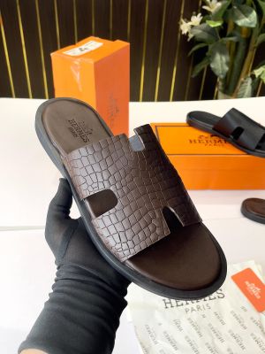 Hermes Izmir Classic Brown Sandal