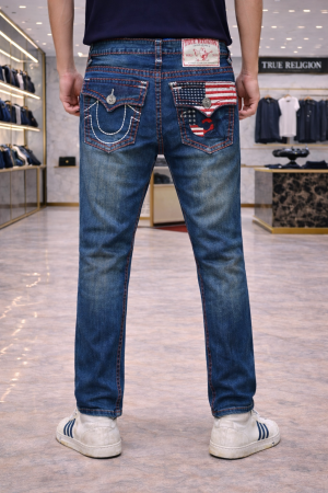 True Religion Imported Blue Super Premium Denim With Brand Box Packing And Carry Bag F3446-A1