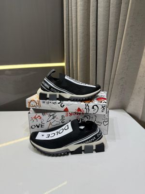 Dolc_e Gabbana Black White Slip On Sorrento Sneakers Fix