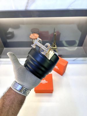 Herme_s Paris Glossy Rose Gold Belt Fa 413