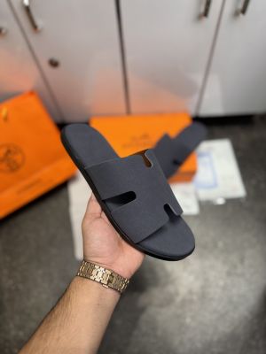 HERME.S IZMIR ITALIAN SLIDE GREY SUEDE 020