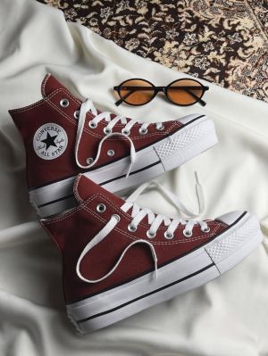 Convers e Chuck 70 high-top sneakers in burgundy fix
