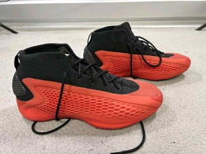 Adidass ANTHONY EDWARDS 1 ASCENT MID Basketball Shoes  Core Black-orange  517