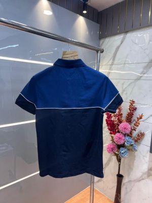 Arman i Exchange Inkblue Premium Cotton Lycra Pique fabric Polo Tshirt with Front Design and Emboss Logo 3160