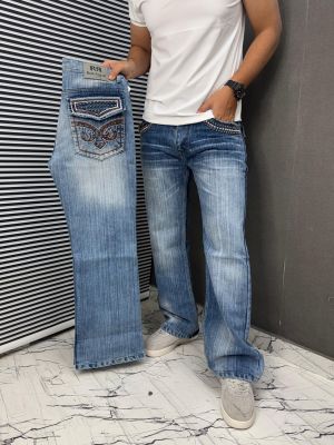 ROCK REVIVAL 100% IMPORTED FABRIC LATEST STORE ARTICLE VERY PREMIUM BAGGY JEANS 425