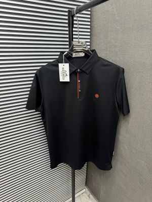 Hermes BLACK 100% IMPORTED FABRIC LATEST STORE ARTICLE VERY PREMIUM STICHLESS TSHIRT 427