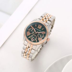 Michael_Kors Lexington Chronograph 2Ton-Copper-Green