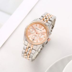 Michael_Kors Lexington Chronograph 2Ton-Copper-Pink