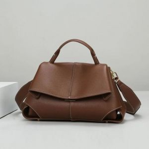 Polene Numero Un Leather Top-Handle Bag (Ebony-P06394)
