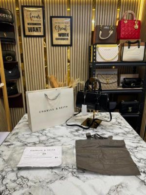 Charle_s & Keith Kerry Mini Tote Bag Black Including Carry Bag (80781400)