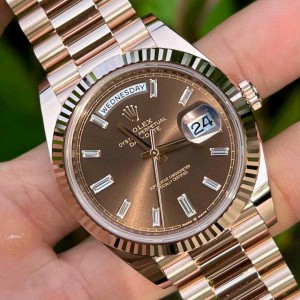 Rolex_ day date Diamond Face Chocolate