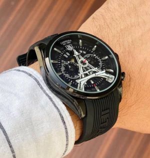 Tag Paris Full Black Silicon Belt 