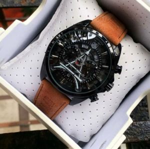 Tag Paris Brown Leather Watch 