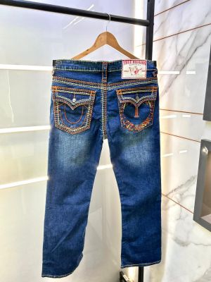 True Religion Imported Blue Super Premium Denim With Brand Box Packing And Carry Bag F3449-B1