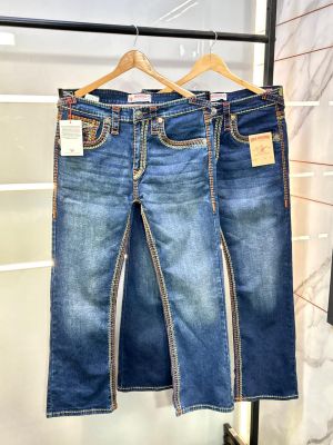 True Religion Imported Blue Super Premium Denim With Brand Box Packing And Carry Bag F3449-B2
