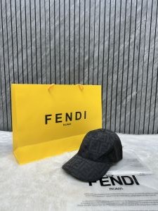 Fendi_FF_Black_Highend_Quality_Monogram_Premium_Unisex_Cap_With_Polly_Bag_And_Carry_bag