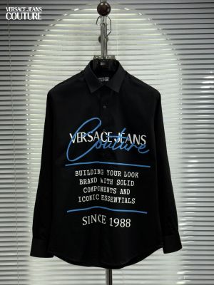 VERSACE PREMIUM BLACK SHIRT WITH PREMIUM BOX PACKING