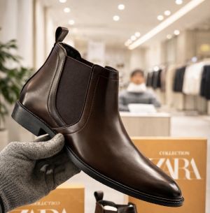 Zara_Chelsea_LEATHER_brown