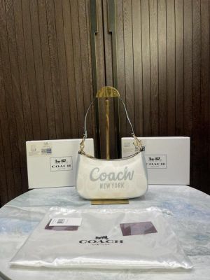 Coac_h teri mini crossbody bag in signature canvas with Coac_h graphic & original box 732