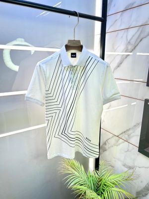 Boss White Collar Neck Premium Polo T-shirt F3137-WH